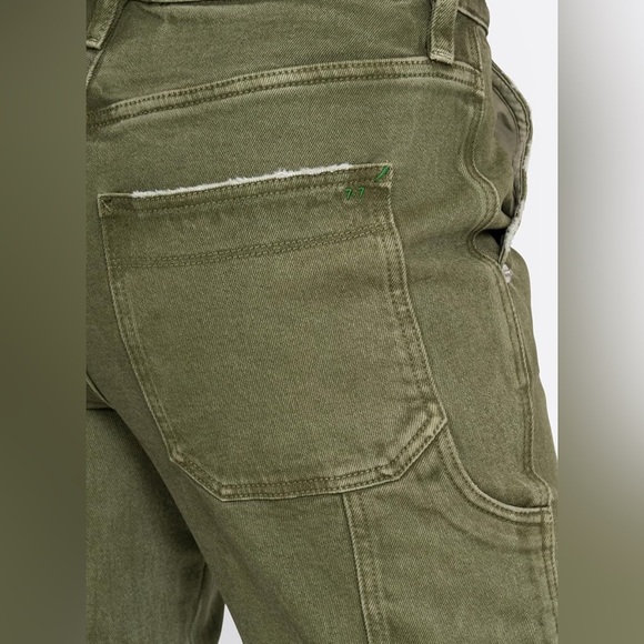 Seven7 7.7 Olive Green Carpenter Mid-Rise Jeans size 30 - Picture 10 of 15